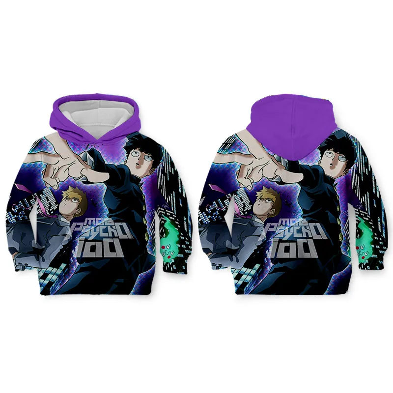 Mob Psycho, 100, WHOSONG, 3D, аниме, толстовки, веселые комиксы, японский популярный мультфильм, толстовка для мальчиков, длинный рукав, забавная толстовка с капюшоном - Цвет: H03803