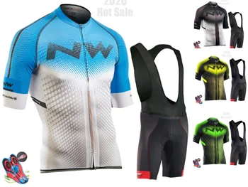 

Northwave 2019 Men Cycling Jersey Summer Short Sleeve Set Maillot bib shorts Bicycle Clothes Sportwear Shirt Clothing Suit NW