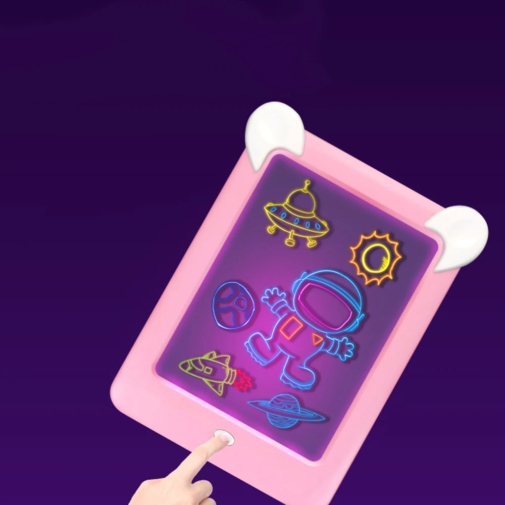 Игрушки для рисования Sketchpad создание искусства, светящаяся 3D волшебная доска для детей, доска для письма, подарок, отклик, креативная игрушка, образование