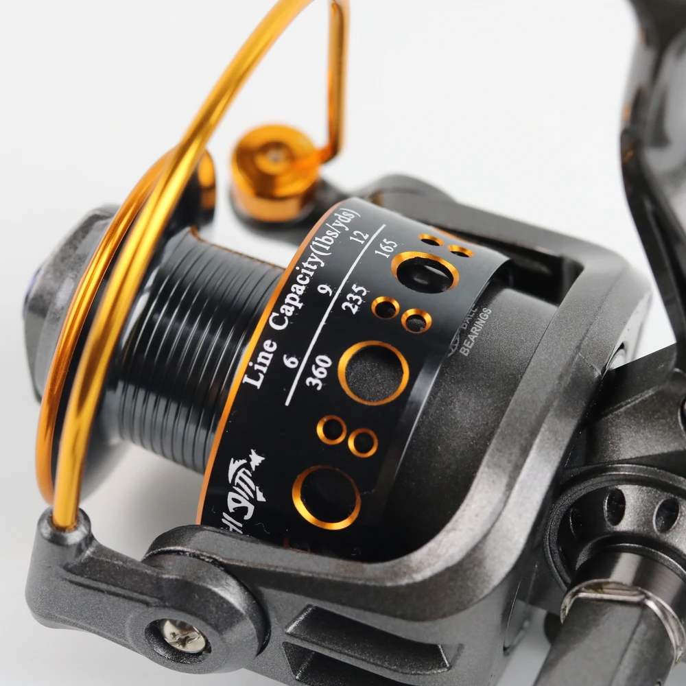 New Double Brake Design Fishing Reel Super Strong Carp Fishing Feeder Spinning Reel Spinning wheel type fishing wheel MG