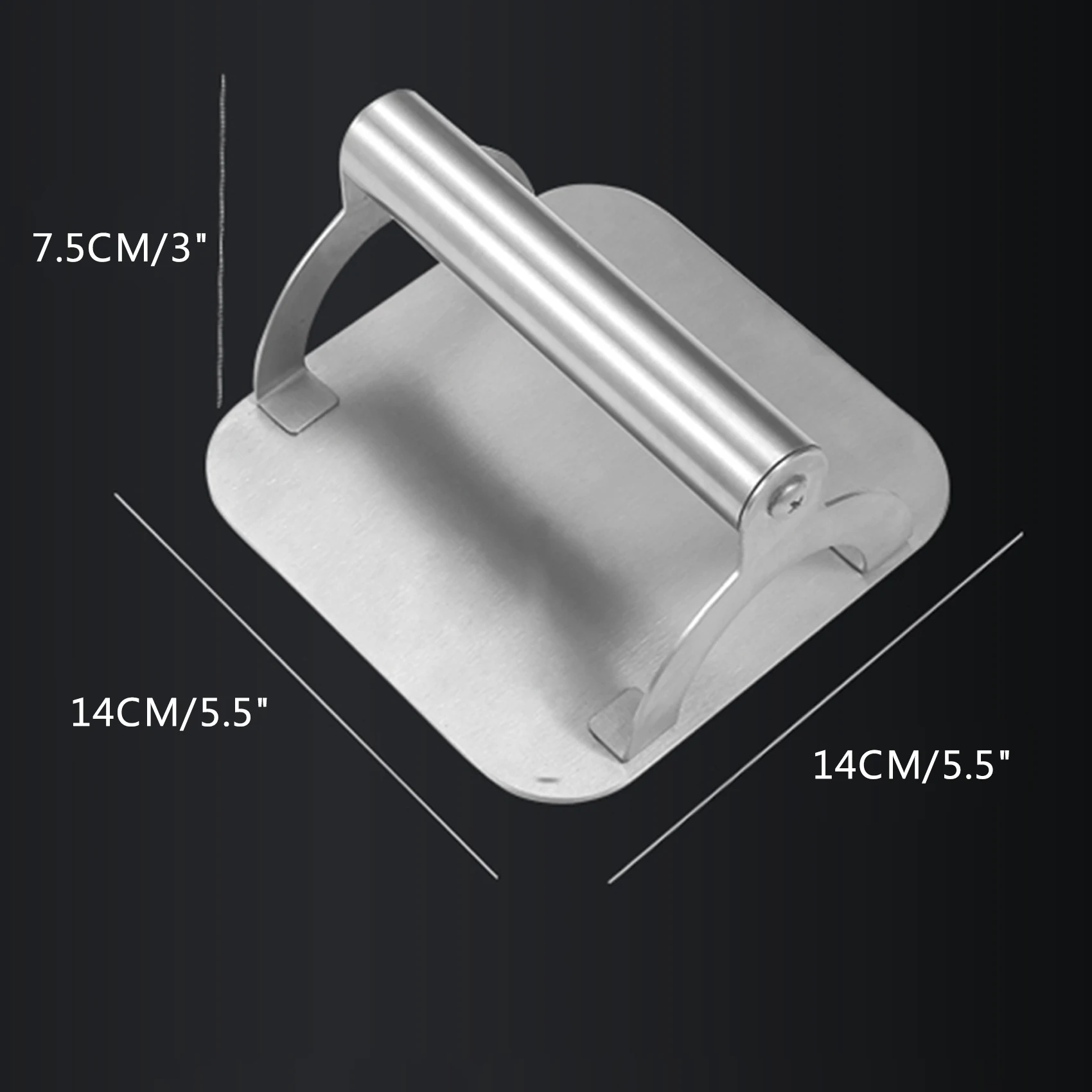 Non-stick Hamburger Press with Handle Stainless Steel Burger Press Meat Beef BBQ Grill Patty Making Tools Kitchen Accessories