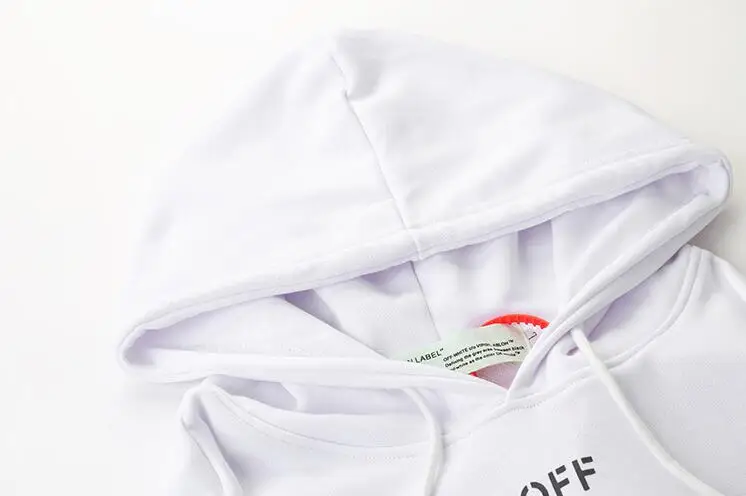 Off-white OW 18SS мужчины/женщины пожарный пояс cordon толстовка с капюшоном tide повседневная куртка х/б свободная толстовка с капюшоном