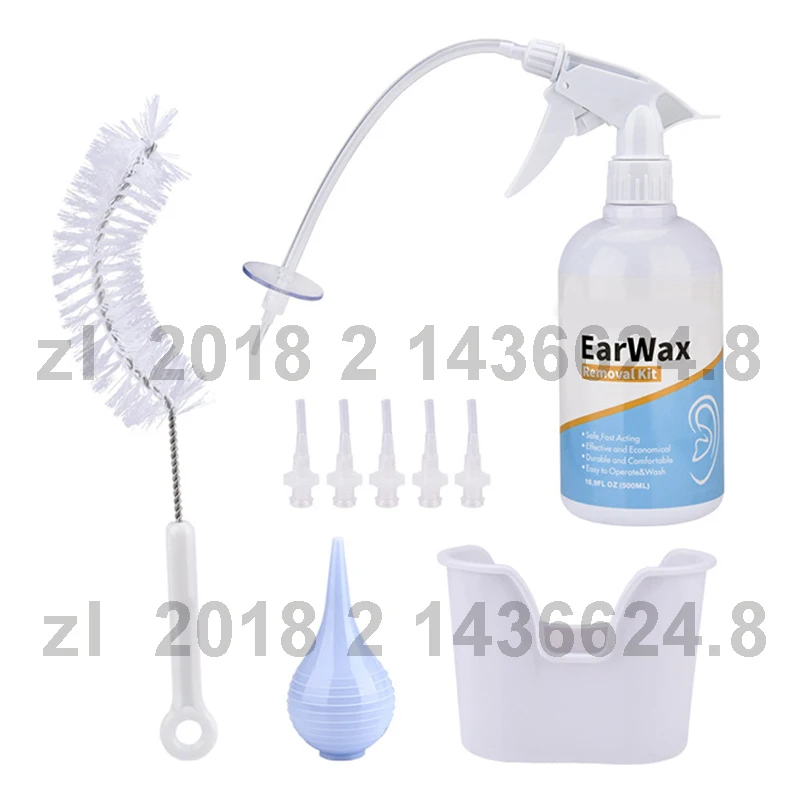 Набор для очистки ушей и орошения инструмент удаления ушных восков с шприцом