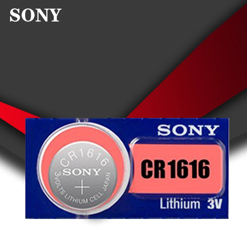 1 шт./лот Sony 100% оригинальный CR1616 кнопочный Аккумулятор для часов автомобильный