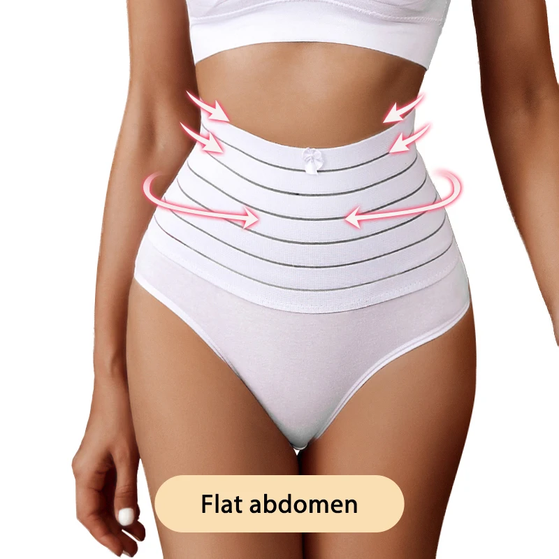 low back shapewear Women's Flat Belly Sheathing Panties Shaping Thong High Waist Trainer Cotton Briefs Butt Lifter Slimming Underwear Body Shapewea shapewear for tummy