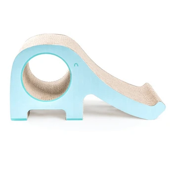 

Pet Cat Scratch Board Corrugated Paper Grinder Elephant Slide Wear-Resistant Cat Toys Pet Supplies Kitten Mat