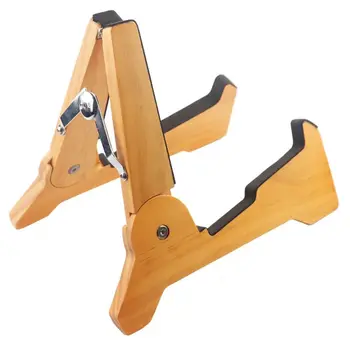 

Solid Wood Foldable Guitar Stand Holder Universal Bracket for Electric Acoustic Guitar Folk Ukulele Bass