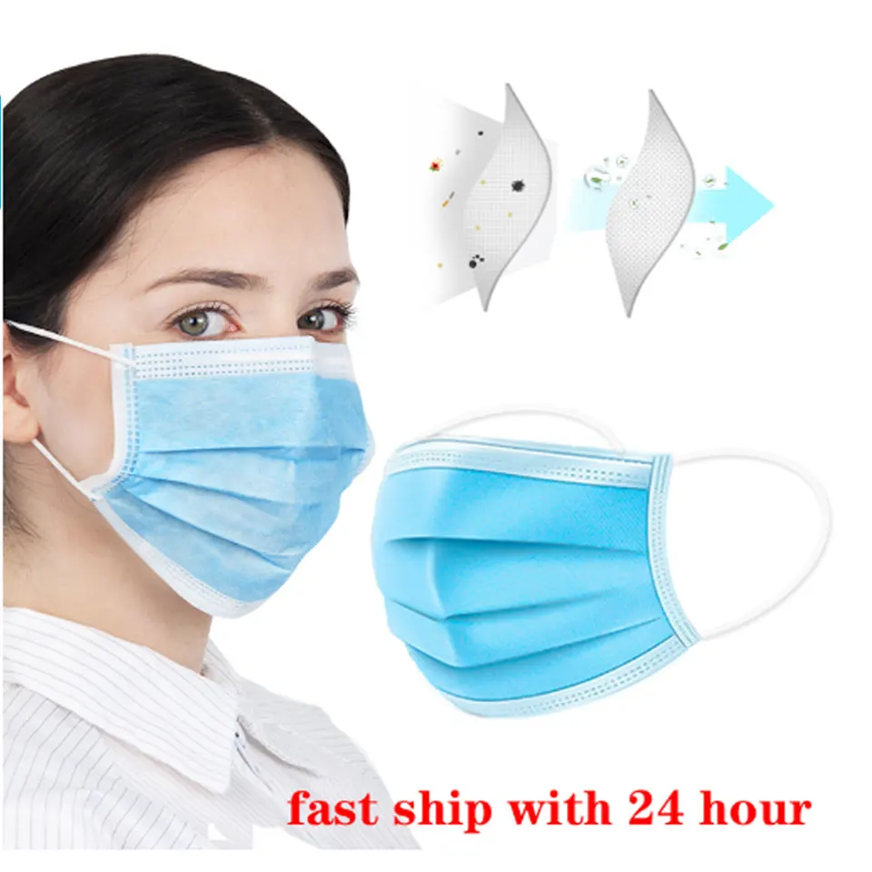 

Dhl Free Shipping 20-500 Pcs Disposable Dustproof Face Mouth Masks Safety Home Face Mouth Mask Dust Protection For Hair Stylists