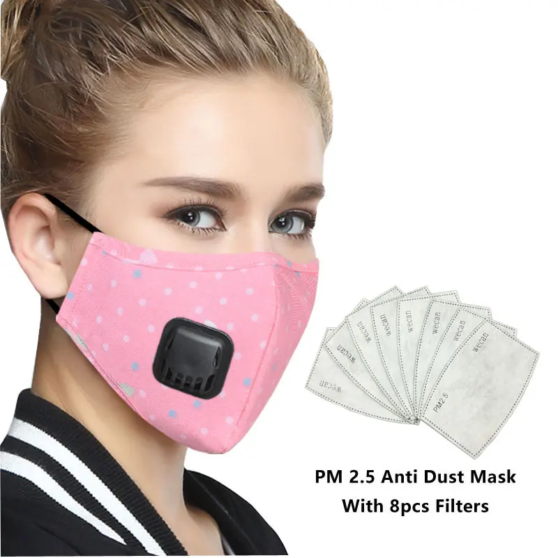 Kpop хлопковая маска против загрязнения корейский воздушный фильтр рот маска для лица N95 респиратор Пылезащитная маска PM2.5 5 слоев моющаяся хлопковая маска
