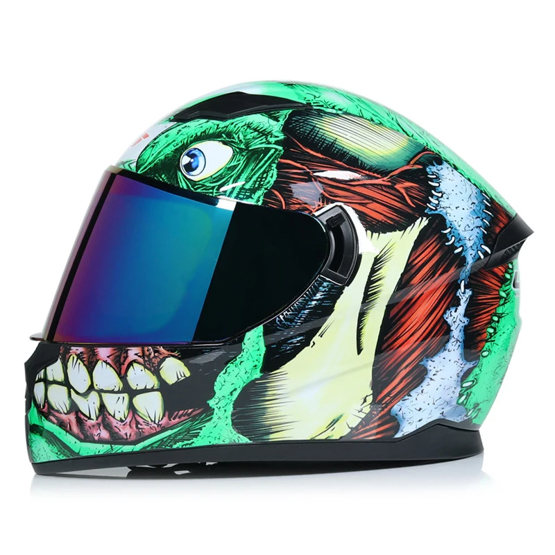Мультяшный гоночный внедорожный мотоциклетный шлем Casco Moto крест мотоциклетный шлем для женщин мужчин мото мотоциклетный шлем - Цвет: 4