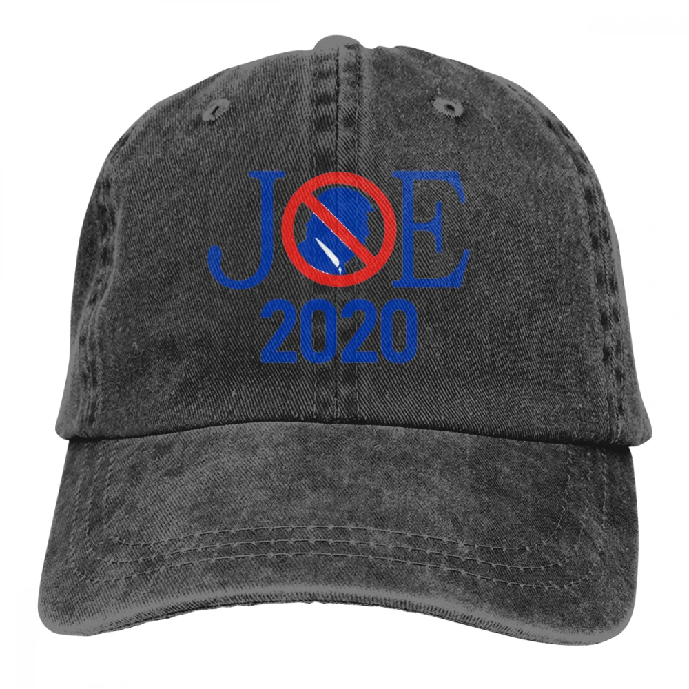 Joe President Casquette Gray Unisex Mens Womens Denim Strapback Baseball Cap Adjustable Golf Dad hat