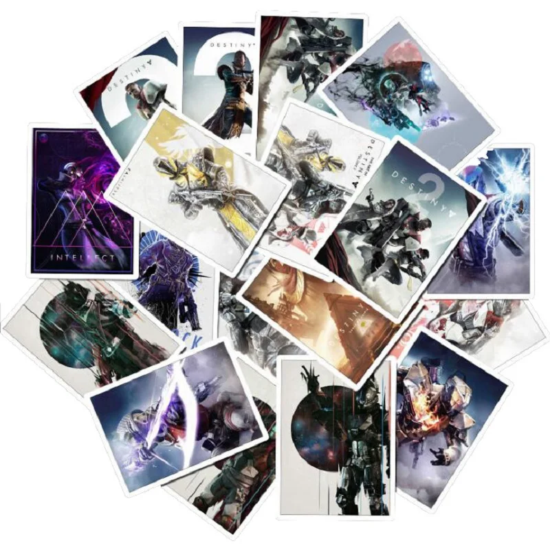 25 шт. игра Destiny 2 игрушка наклейка s для элементы стайлинга для ноутбука и автомобиля телефон велосипеды багаж мотоцикл ПВХ водонепроницаемый стикер - Цвет: 25PCS TZ-1031