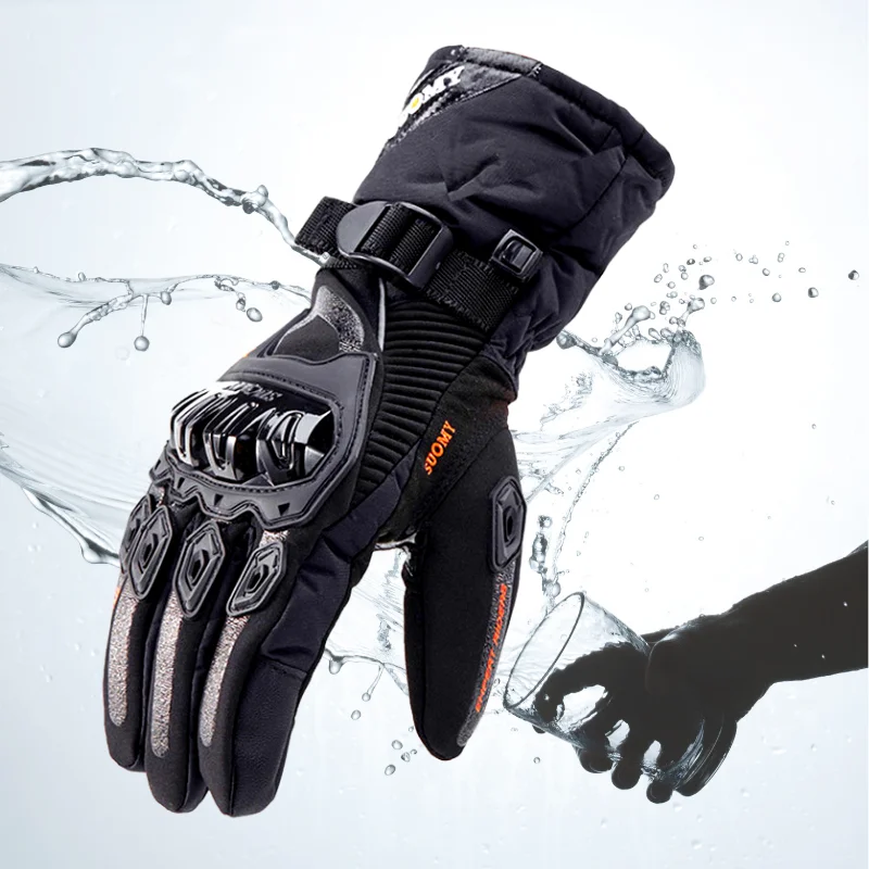Suomy-男性用冬用オートバイ用手袋,モトクロス用防水グローブ,タッチ