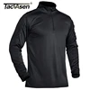 TACVASEN With Zipper Pocket Long Sleeve T-shirts Men's Tactical T-shirts 1/4 Zip Collar Shirts Quick Dry Military Army Tops Man ► Photo 3/6