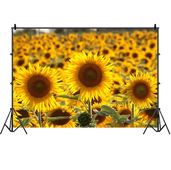 

Sunflower Brown Wood Photo Backdrop Party Photography Background Baby Bridal Shower Studio Prop Decoration Banner