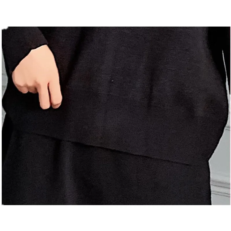Комплекты одежды для грудного вскармливания для беременных, новинка, свитера, наборы для беременных, вязаные свитера, пуловеры, утепленная куртка+ юбка, C0115