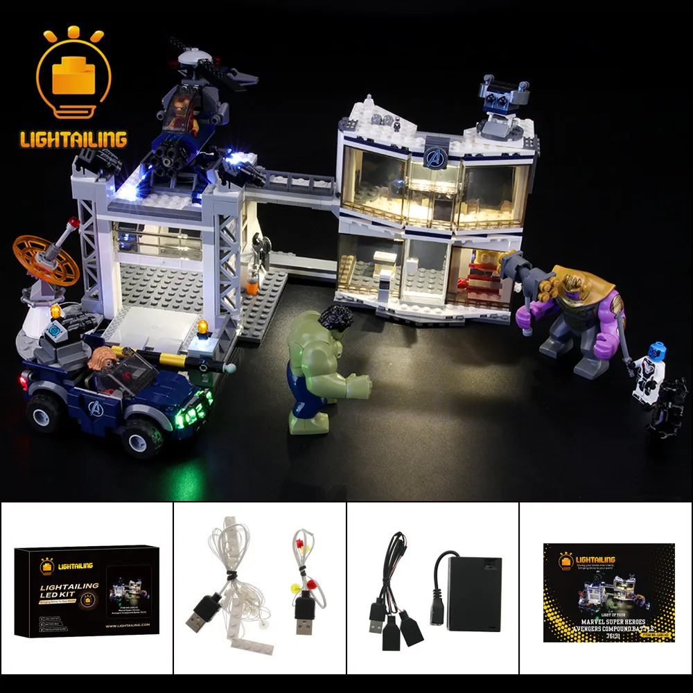 

LIGHTAILING LED Light Kit For Compound Battle Light Set Compatible With 76131 (NOT Include The Model)