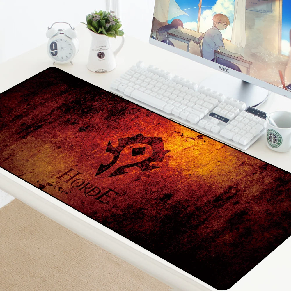  World of Warcraft Gaming Mouse Pad Computer Gamer Mousepad Horde Large Rubber No-slip Desk Big Mous