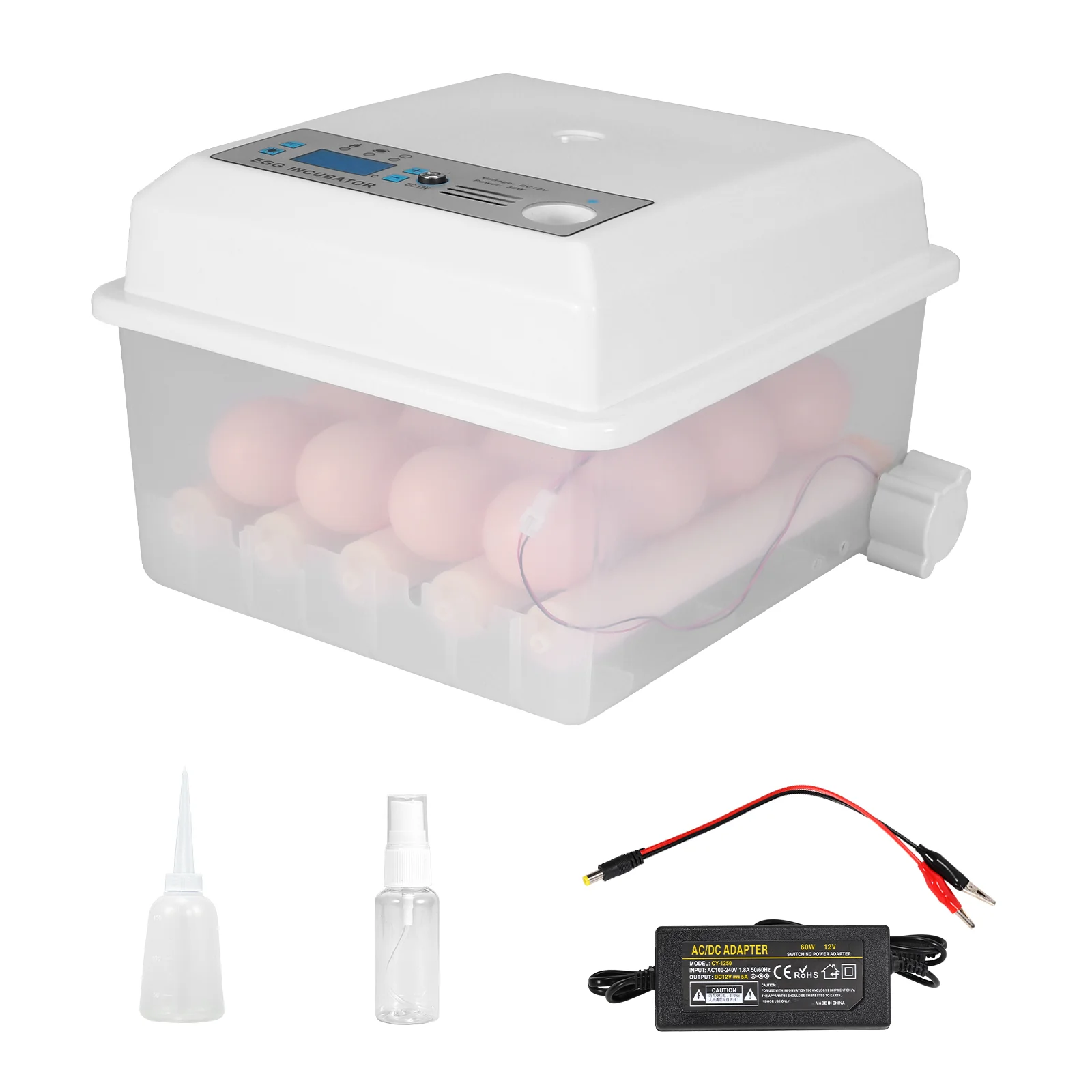 Poultry Hatchery Machine Hatching Eggs 16 Mini Brooder Small Chicken Bird Egg Incubator Hatchers for Quail Parrot Duck Pigeon |
