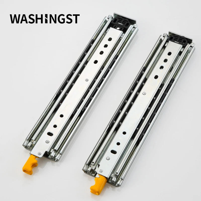 WASHINGST Heavy Duty Slide Load-bearing 485Lbs Drawer Runners With Lock Solid Ball Bearing Full Extension710mm-2540mm Wide76mm
