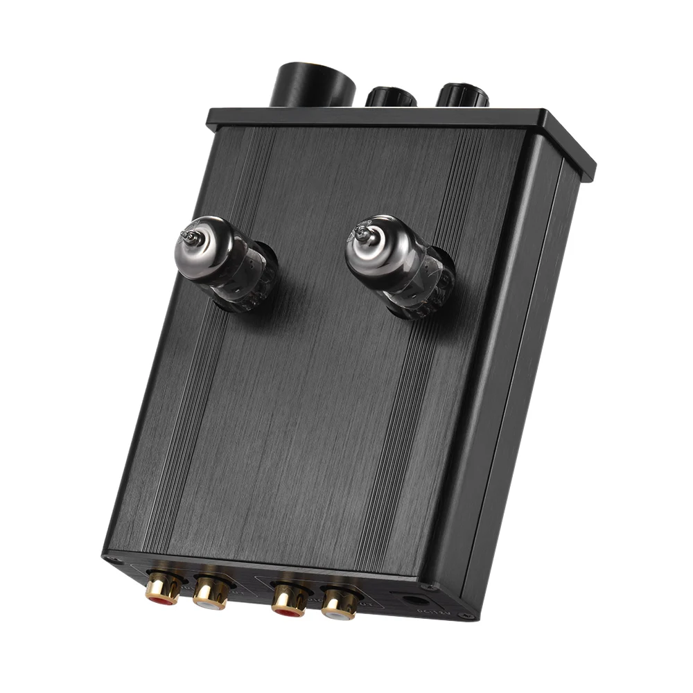 

Mini HiFi 6J1 Vacuum Tube Stereo Audio Pre-amplifier Buffer Preamp Aluminum Alloy with Power Adapter