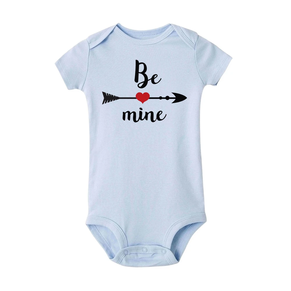 Боди BE MINE для малышей, подарок на День святого Валентина для детей, наряд на День святого Валентина, топы, боди для новорожденных мальчиков и девочек, унисекс, боди