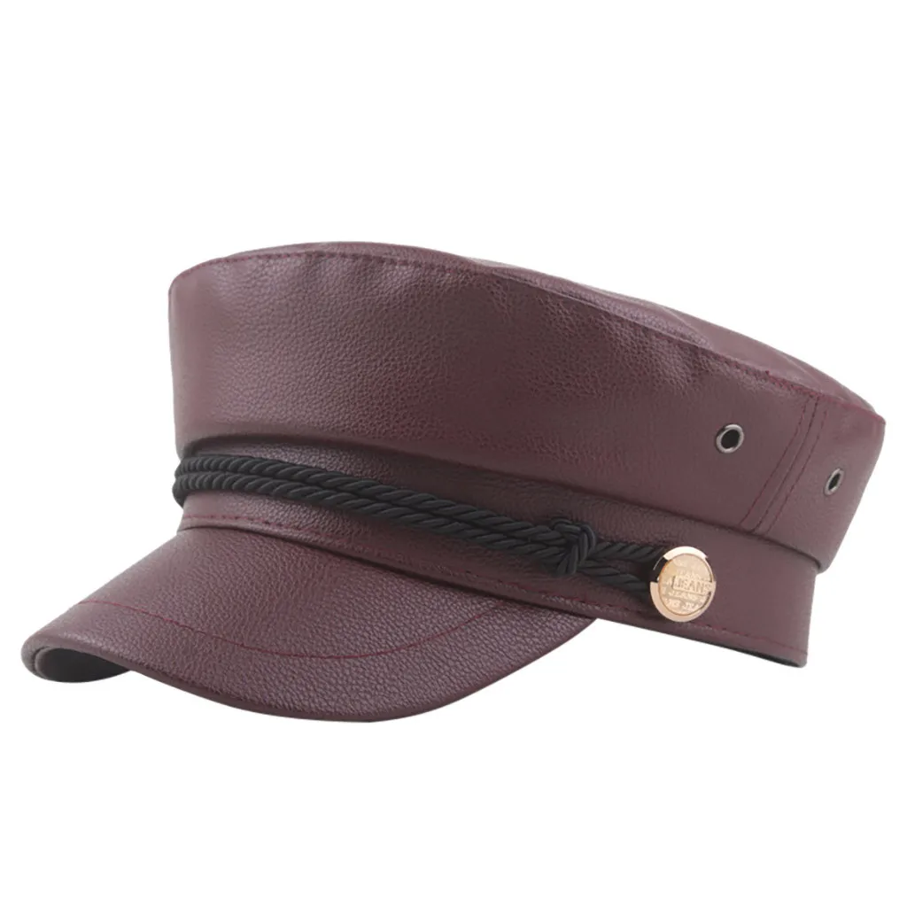 Зимняя женская шапка с пуговицами на плоской подошве, литературный живописец, Британский ретро берет, модные уличные шапки в морском стиле# YL10