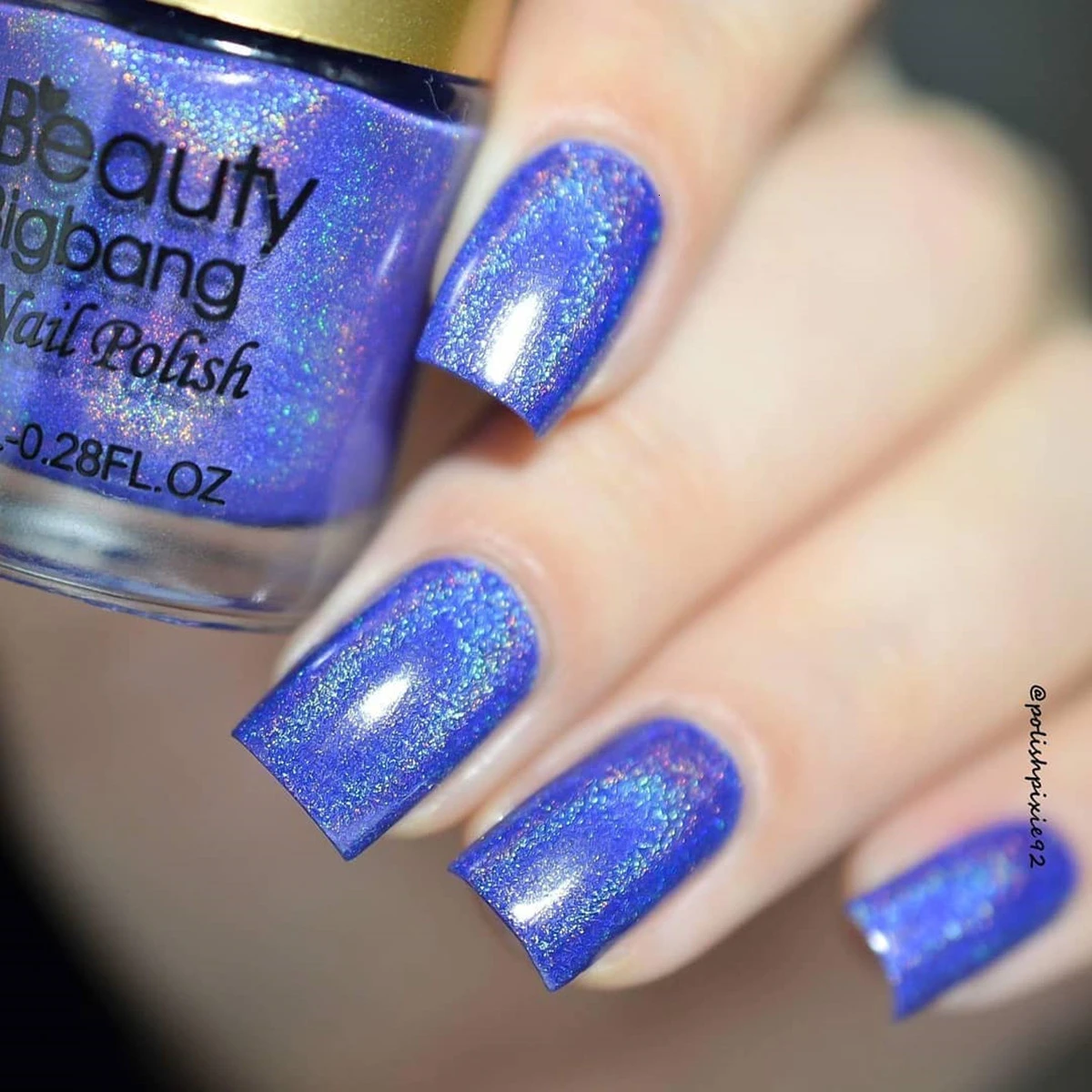 BeautyBigBang 8 мл 12 цветов голографический фотографический лак для ногтей эффект синий