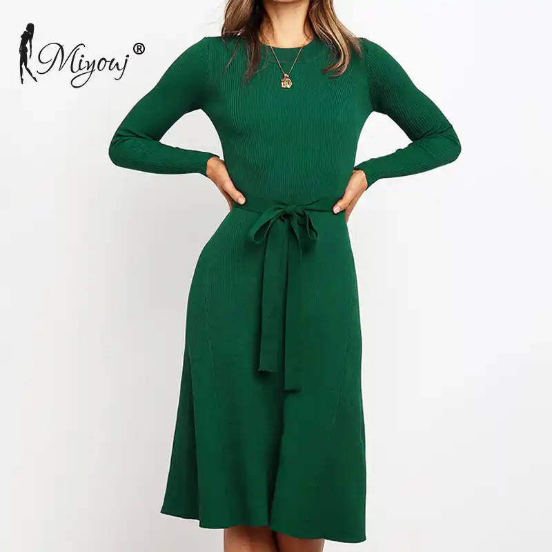 slimming sweater dress
