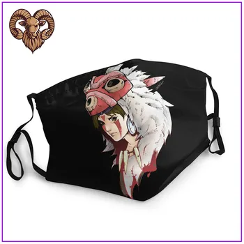 

2020 Princess Mononoke T-shirt Men Women facemasks for virus protection cotton facemasks pm2.5 mask filter reusable washable