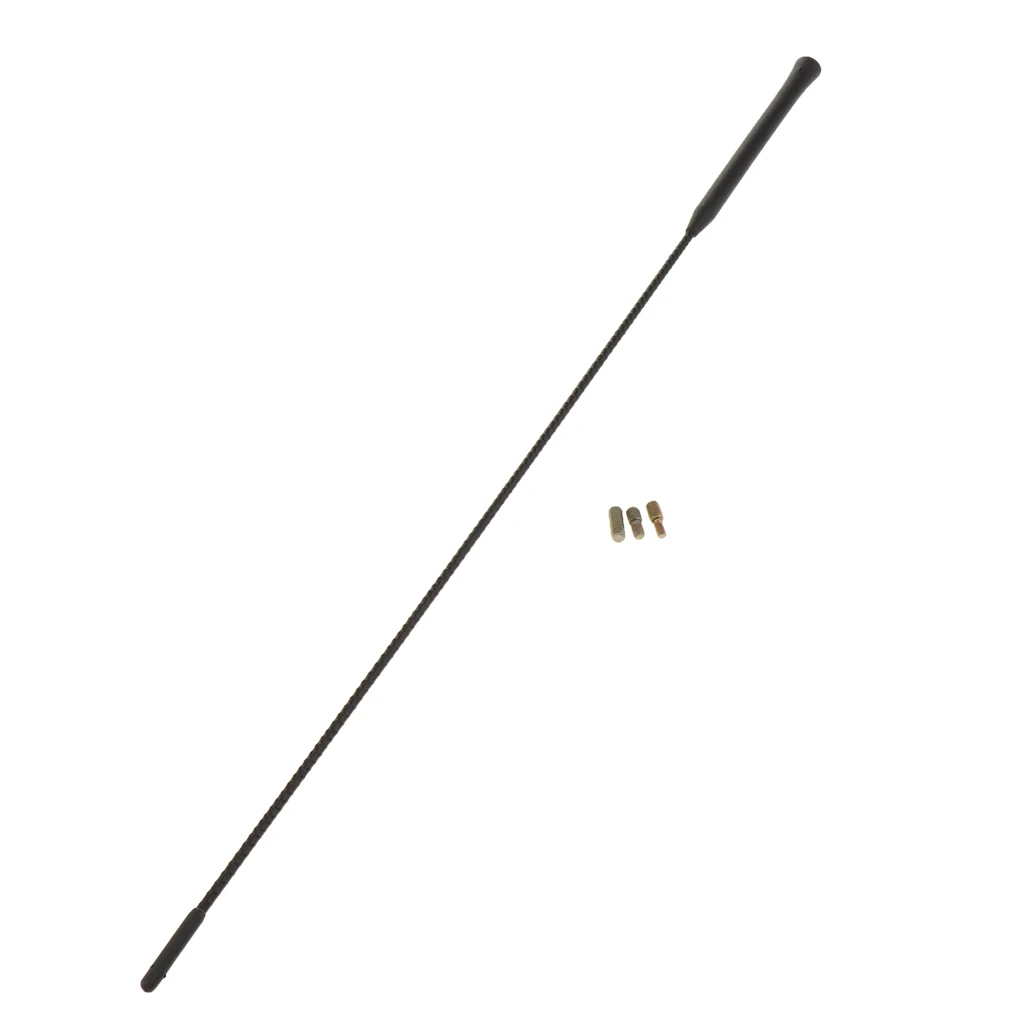 55cm Short Screw-On Mast Car Truck AM/FM Radio Antenna Aerial