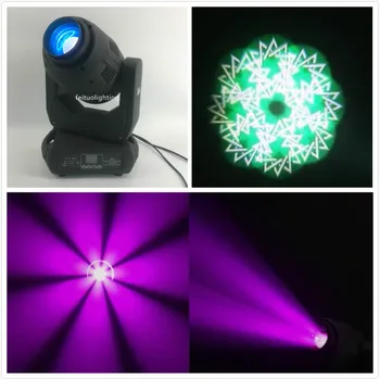 

H- zoom high power 250w led spot moving head light gobo rotating projector 8 facet prism dj disco club lyre
