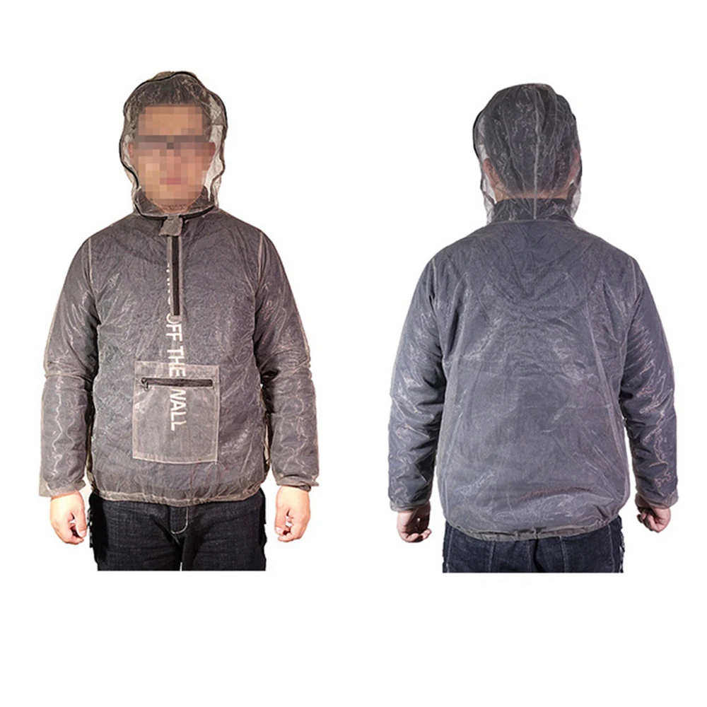 

Outdoor Mosquito Repellent Suit Bug Jacket Mesh Hooded Suits Fishing Hunting Camping Jacket Protective Mesh Fishing Clothes