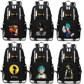 

Japan anime Dragon Ball Z Backpack Cosplay Dragon Ball Super Son Goku Canvas Super Saiyan Schoolbag Travel Bags Computer package