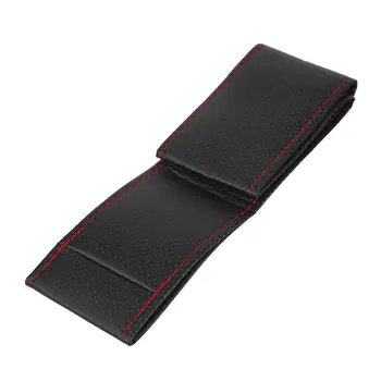 

Black+Red Steering Wheel Cover Warming Car Steering Wheel Cover Top Sale