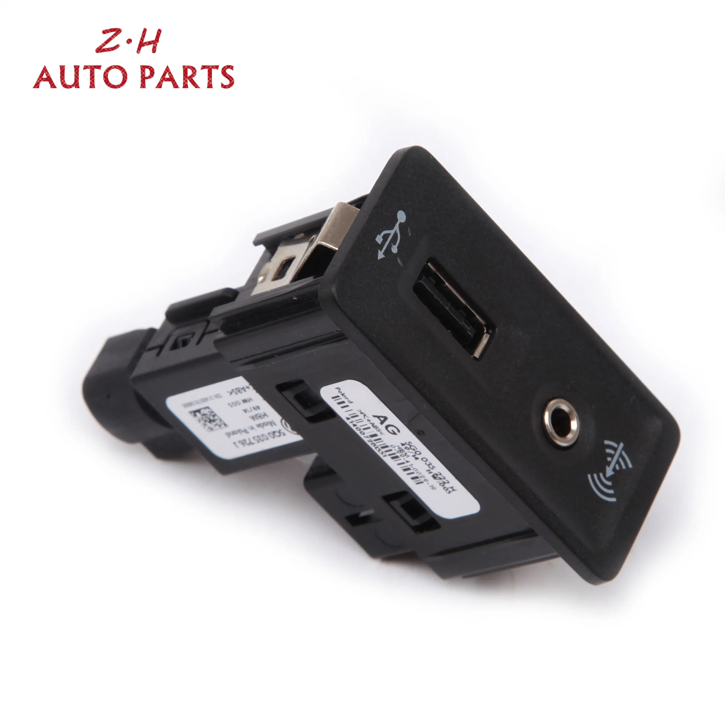  5Q0 035 726 J 5G0035222F PUERTO DE AUX-IN USB en Kit de enchufe de conexión CarPlay MDI USB AMI ins
