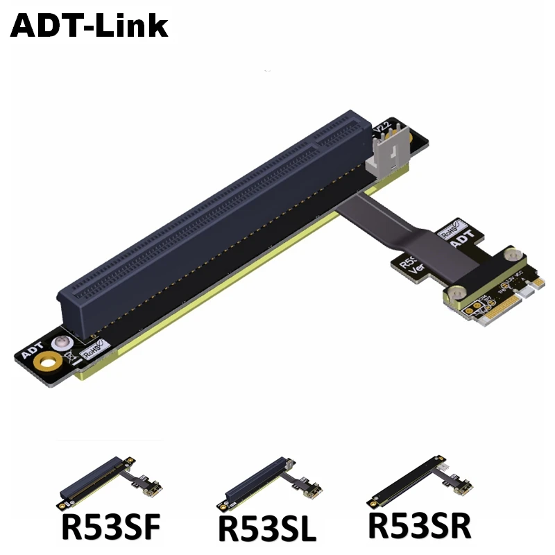 PCI E NGFF ( M.2 A/E Key) к PCIe 3 0x16 Удлинительный кабель угловой Express x1 x4 x8 x16|Компьютерные