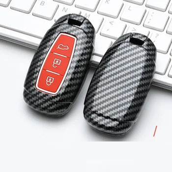 

Glossy Carbon fiber ABS silicone Key Case Cover For Hyundai i30 Ix35 KONA Encino Solaris Azera Grandeur Ig Accent Santa Fe