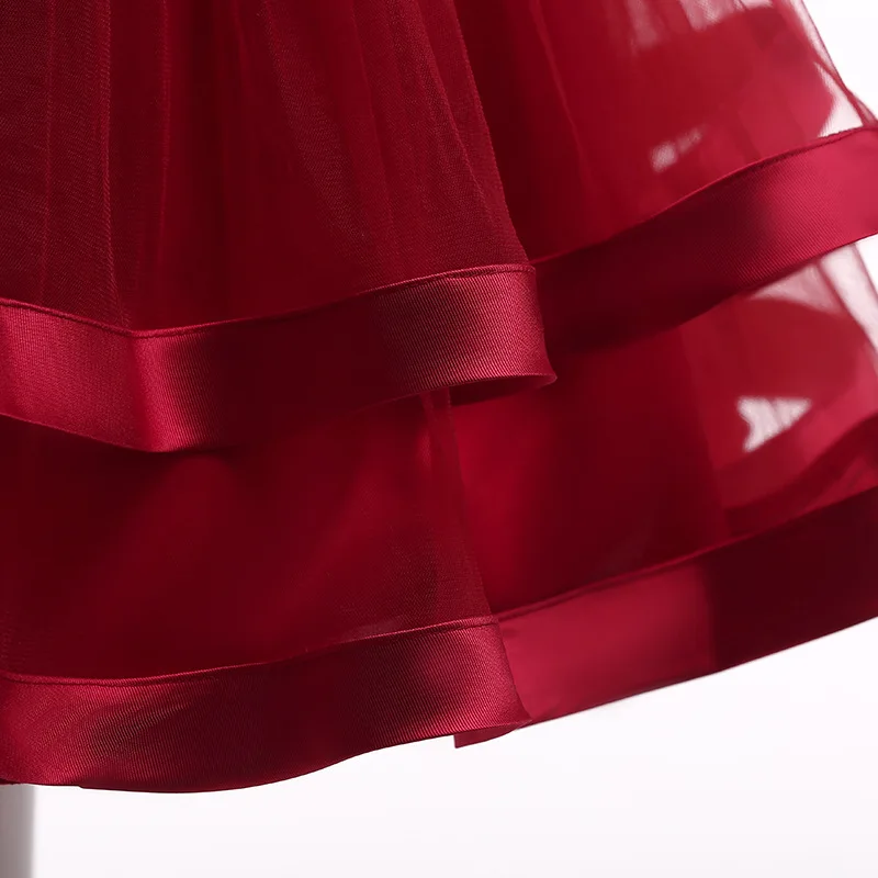 Summer Dress Costume Kids Evening Party Dresses For Girls Beading Princess Baby Girl Dress Frocks Wedding 5 10 Years