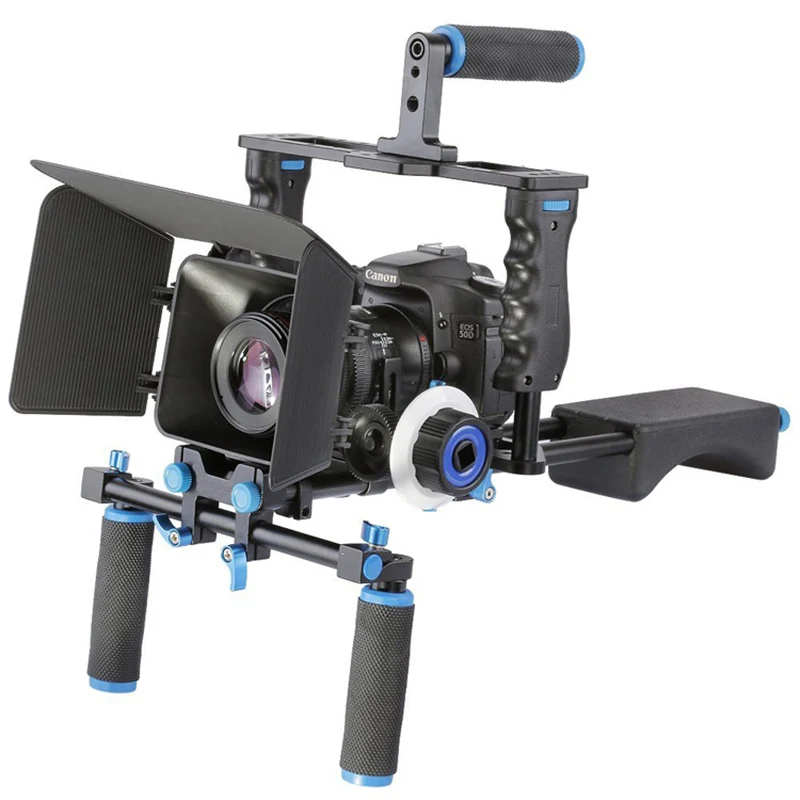Camera Cage Video Shoulder Rig For Sony A7 A7R A7Rs II III A9 A6300 A6500 GH4 GH5 GH5s Canon 6D 7D 5D Mark III IV Nikon D850