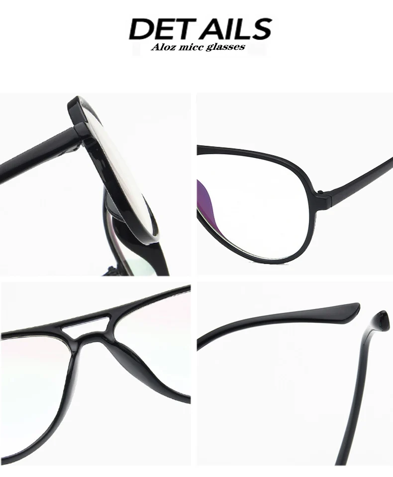 ALOZ MICC, негабаритная оптическая оправа, очки для женщин и мужчин, винтажные прозрачные очки для мужчин, унисекс, роскошная оправа для очков Q752