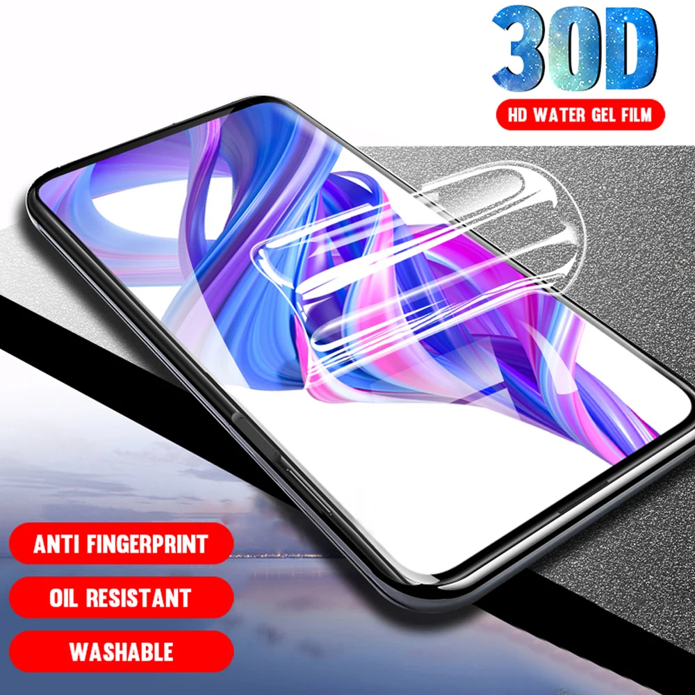30D полное покрытие для huawei p smart pro Z Гидрогелевая пленка plus 2019 2018 Защитная защита