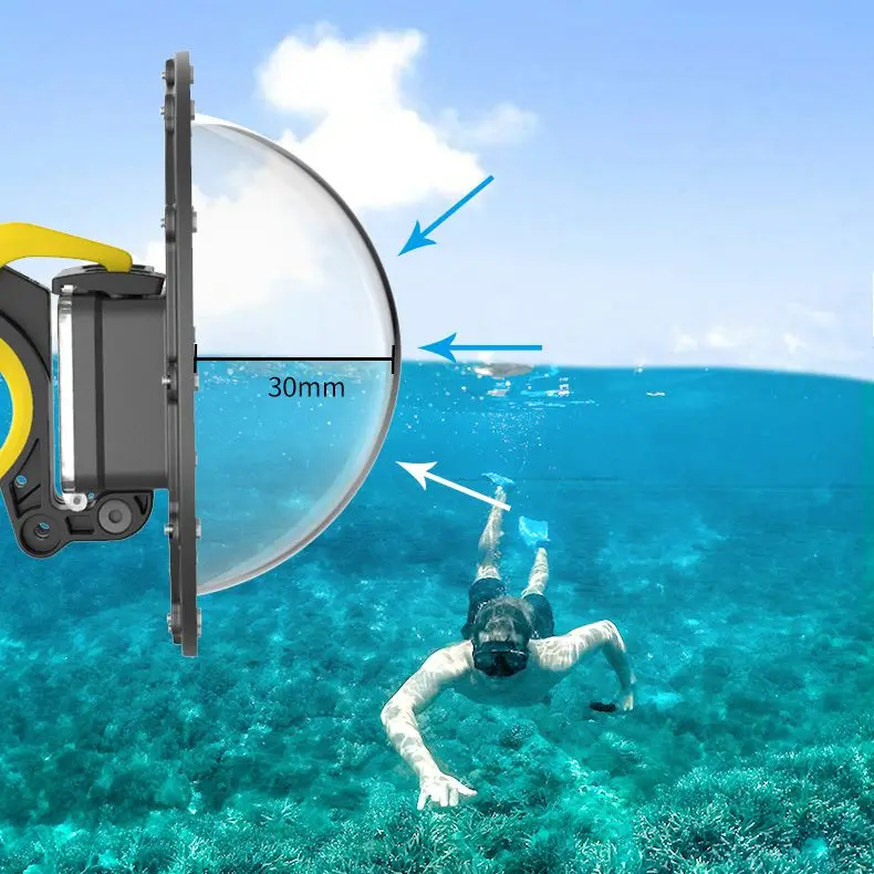 Купольный чехол для камеры Gopro Hero 8 6 дюймов водонепроницаемая крышка дайвинга