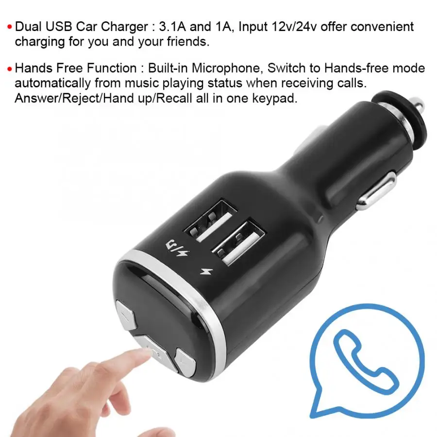 X11 Bluetooth беспроводной fm-передатчик MP3 аудио плеер автомобиля USB зарядное устройство для устройства Handsfree FM модулятор авто аксессуары