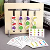 Colors and Fruits Double Sided Matching Game Logical Reasoning Training Kids Educational Toys Children Wooden Toy Montessori Toy 2