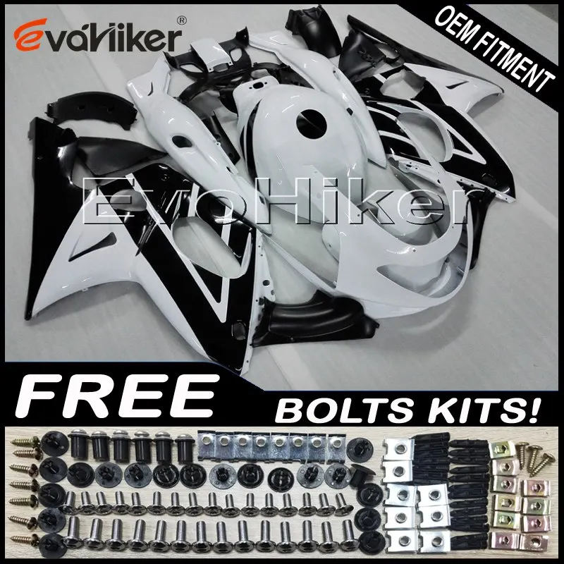 

Custom fairing for YZF600R Thunderent 1997-2007 black white ABS plastic motorcycle hull +gifts