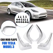 Mud flaps para tesla modelo 3 2016 2017 2018 2019 2020 fender mudguards respingo guardas aleta mudflaps acessórios do carro