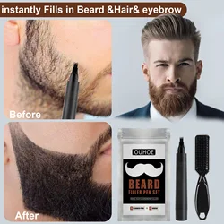 Mustache Growth Repair Professional Men Beard Growth Pen Filler Men'S Face Sideburn Enhancer Whiskers Face Nutrition Drawing Kit