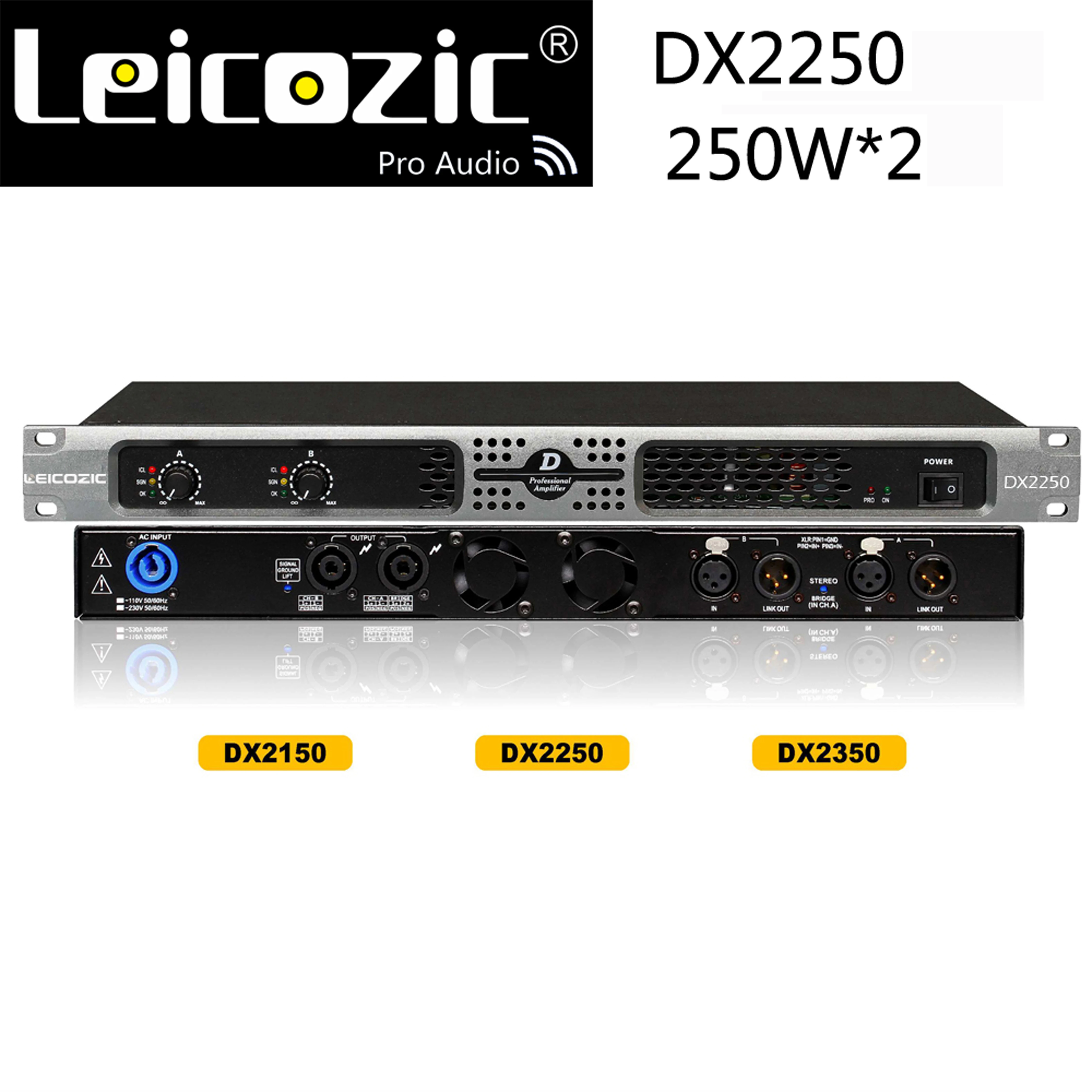 Leicozic DX2250 400W AMP RMS class d amplifier 1u