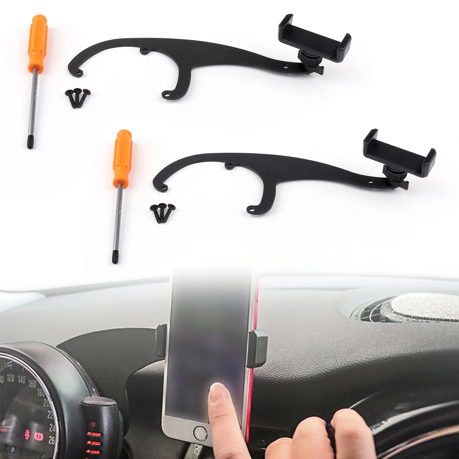 Автомобильный держатель для телефона Areyourshop подставка сотового R55 R56 поворот на 360